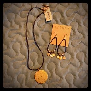 Ralph Lauren necklace and earring set